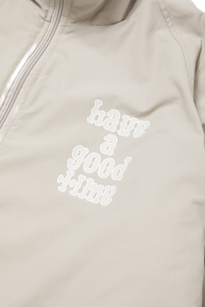 PLAYBALL LOGO REVERSIBLE BOA JACKET BEIGE