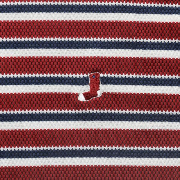 Honeycomb Border Tee Red