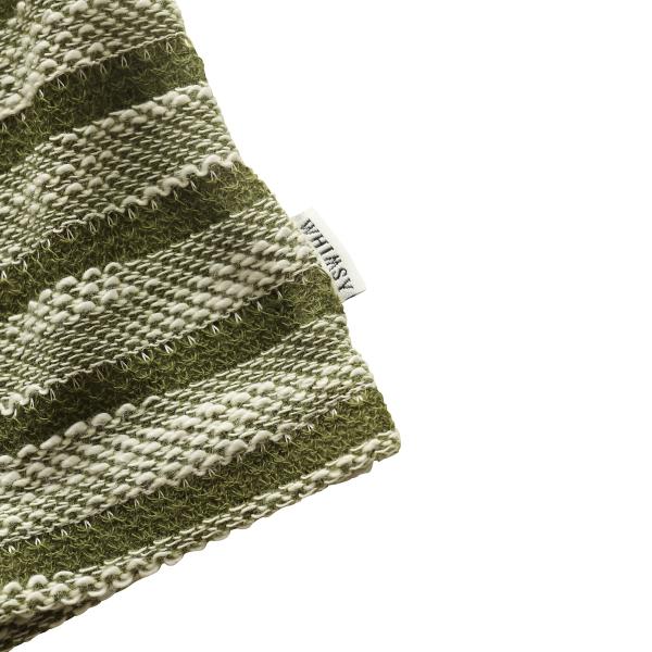 Slub Knit Border Tee Khaki