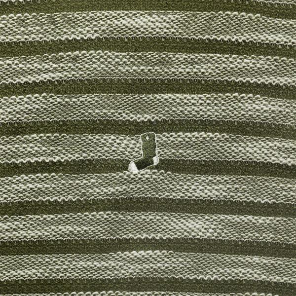 Slub Knit Border Tee Khaki