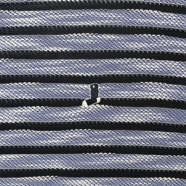 Slub Knit Border Tee Blue