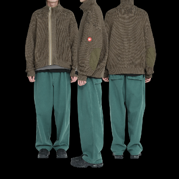 CES26KN02 COTTON ZIP UP KNIT