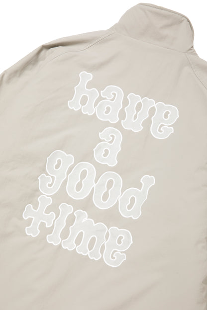 PLAYBALL LOGO REVERSIBLE BOA JACKET BEIGE