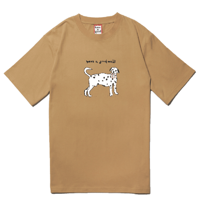 have a good walk LOGO S/S TEE CURRY