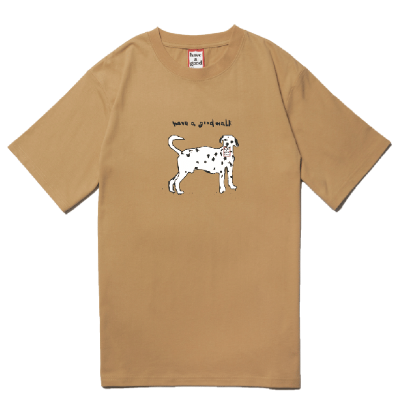 have a good walk LOGO S/S TEE CURRY