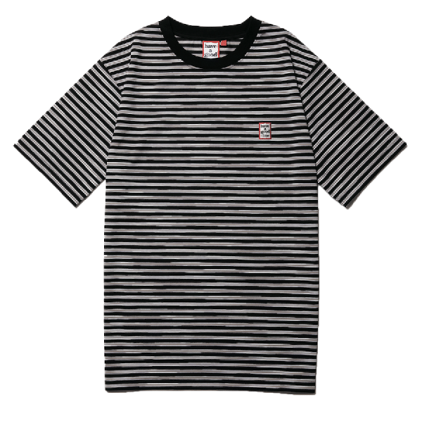 MINI MINI FRAME STRIPE S/S TEE BLACK