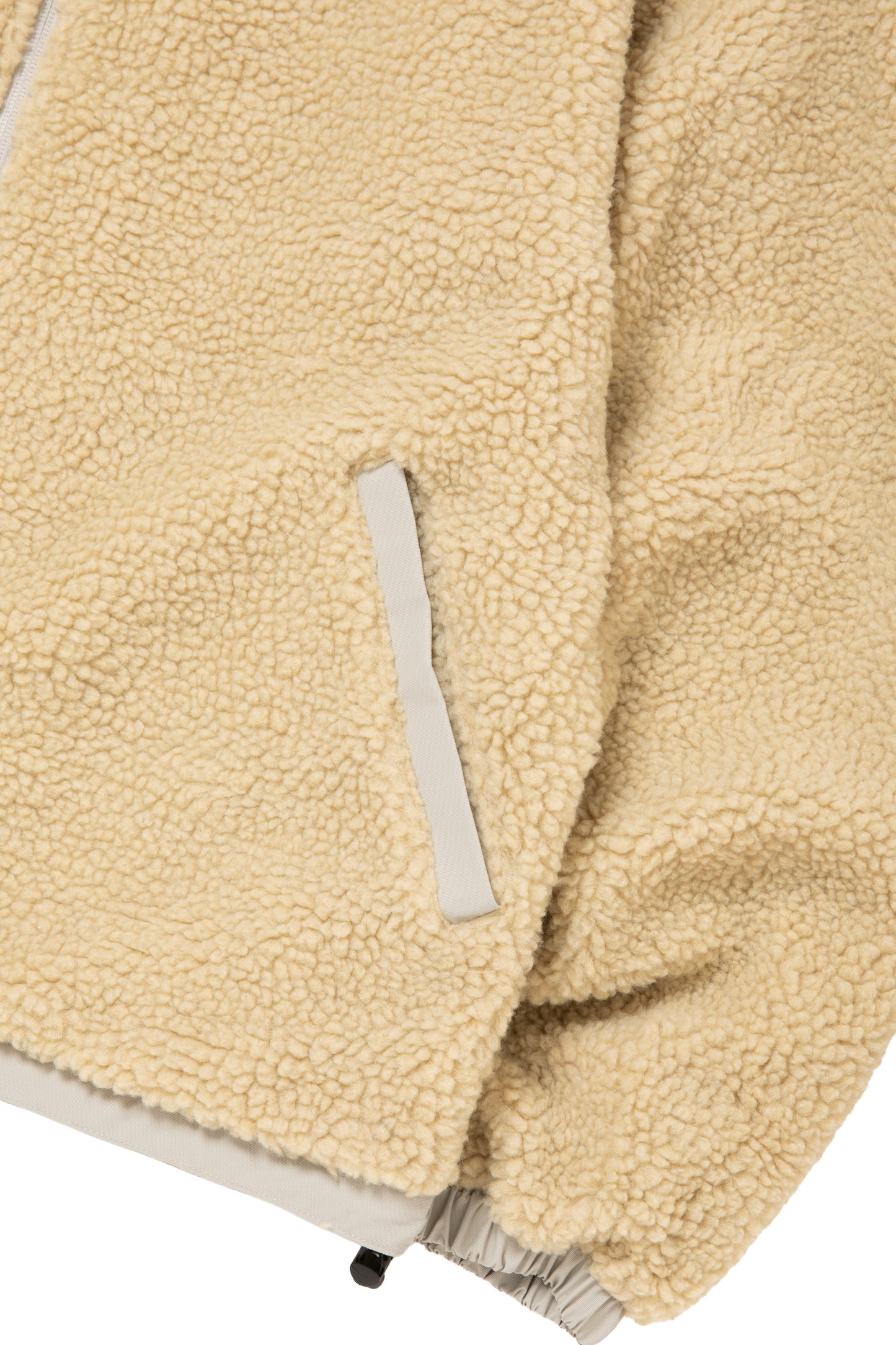 PLAYBALL LOGO REVERSIBLE BOA JACKET BEIGE