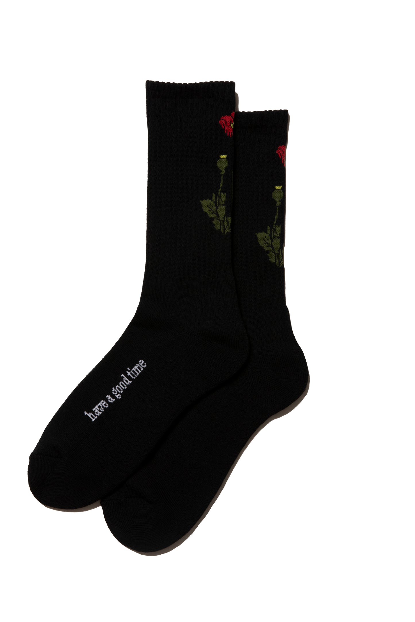 POPPY LOGO SOCKS BLACK