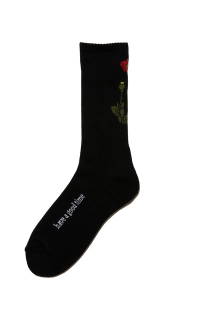 POPPY LOGO SOCKS BLACK