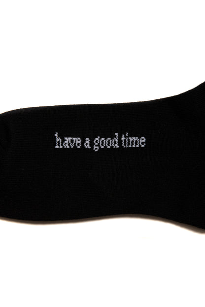 POPPY LOGO SOCKS BLACK