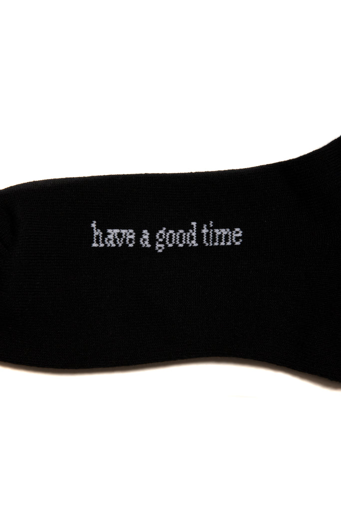 POPPY LOGO SOCKS BLACK