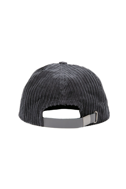 THE GOOD TIMES CORDUROY CAP CHARCOAL