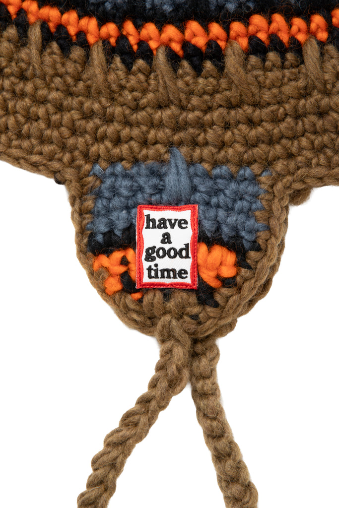 FRAME PATCH EARFLAP BEANIE MOCA