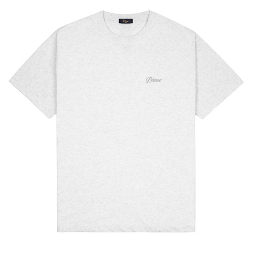 Cursive Small Logo T-Shirt ash