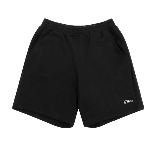Cursive Small Logo Sweatshorts black