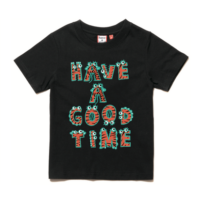 ANIMAL LOGO S/S TEE / BLACK (KIDS TEE)