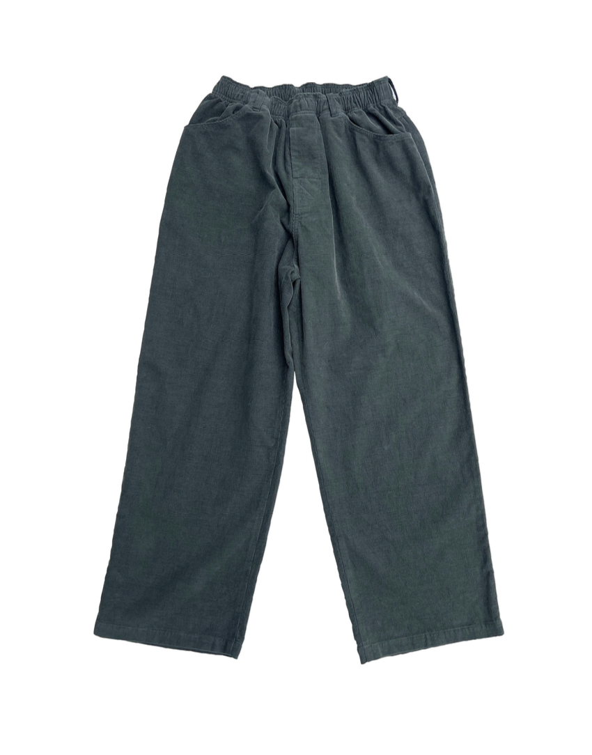 Grid Cord Slacks SMOG GREEN