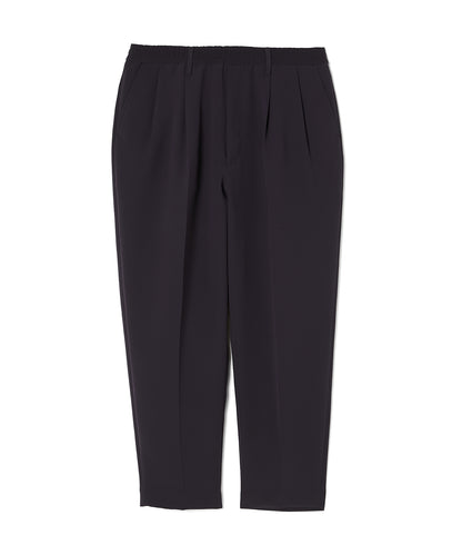 PT07-095 WIDE TAPERED EASY SLACKS BLACK