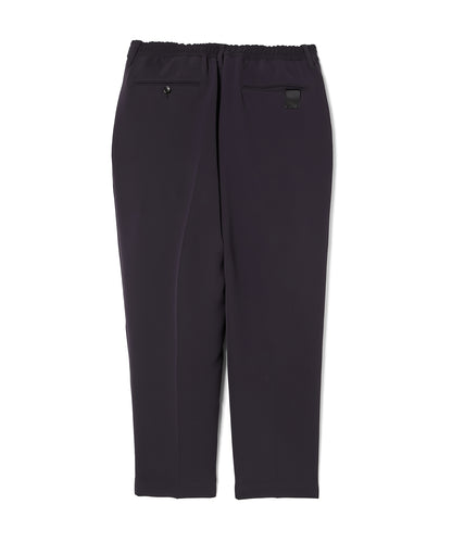 PT07-095 WIDE TAPERED EASY SLACKS BLACK