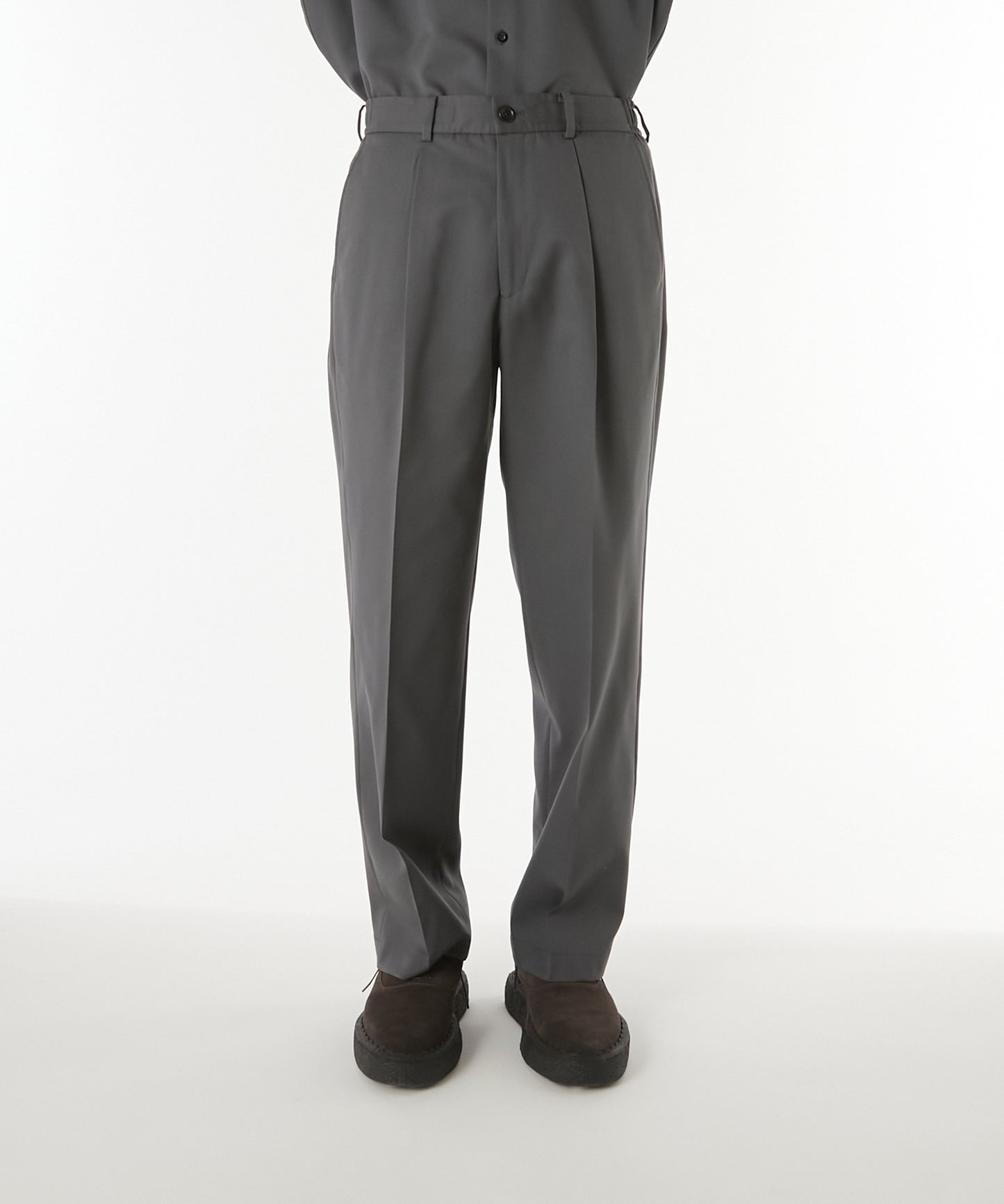 2252-PT06-004 / 1TUCK TROUSERS BLACK