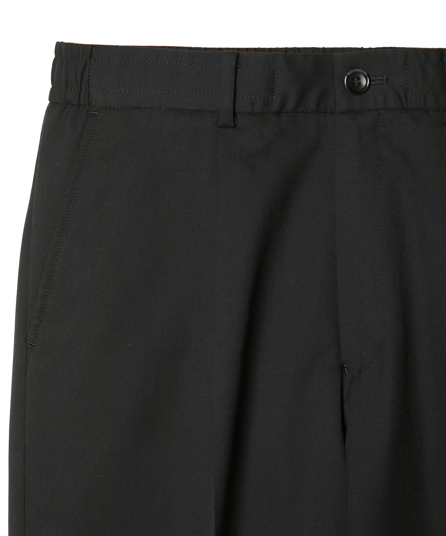2252-PT06-004 / 1TUCK TROUSERS BLACK