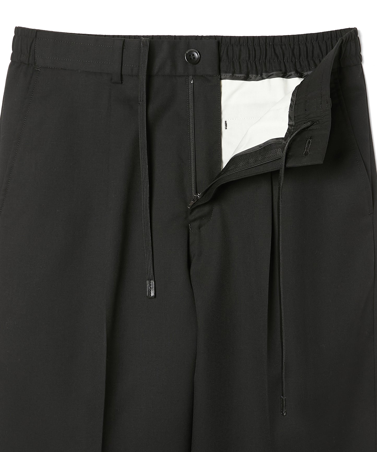 2252-PT06-004 / 1TUCK TROUSERS BLACK