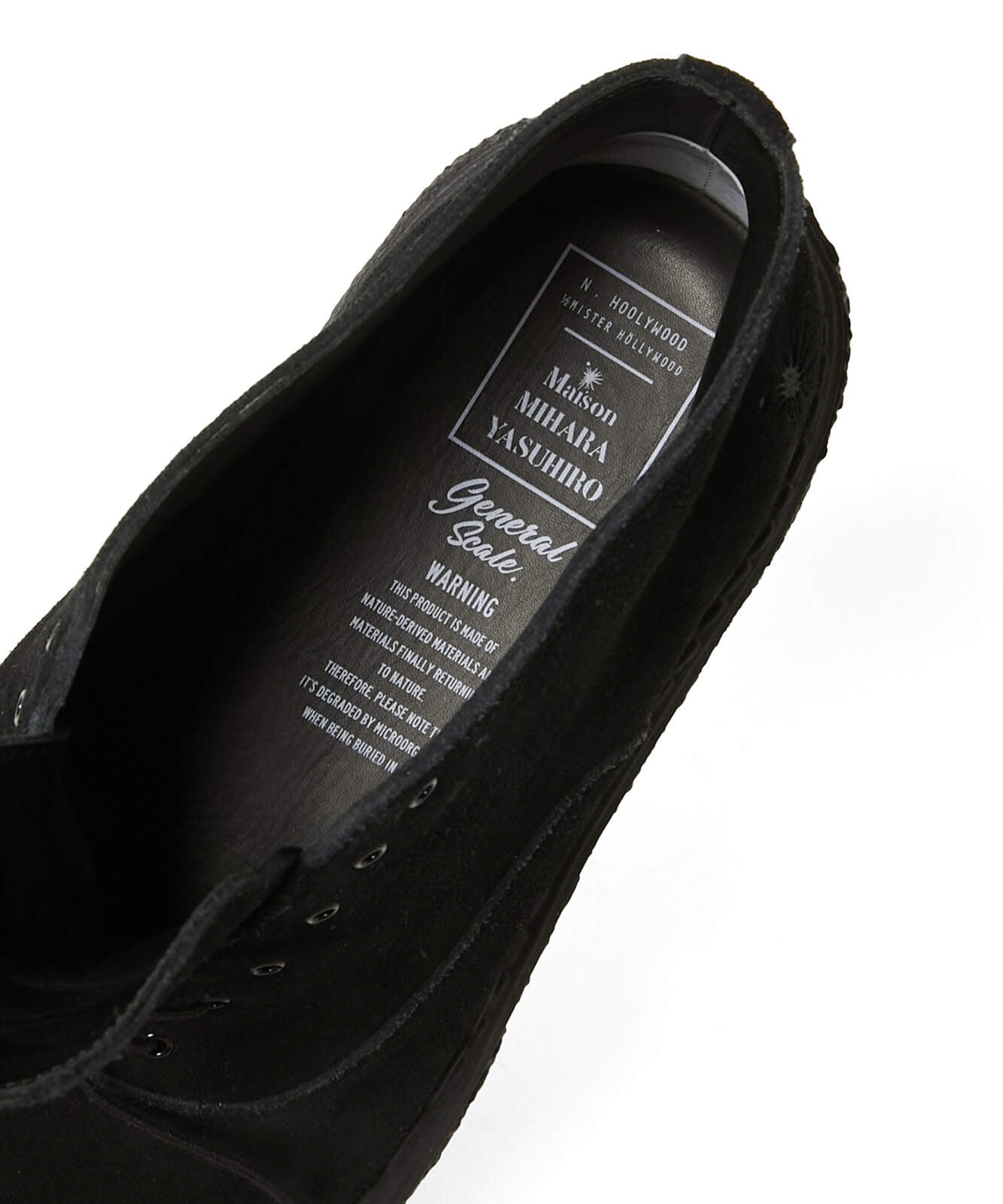 2252-SE01 / N.HOOLYWOOD COMPILE × General Scale. Maison MIHARA YASUHIRO SUEDE BOOTS BLACK