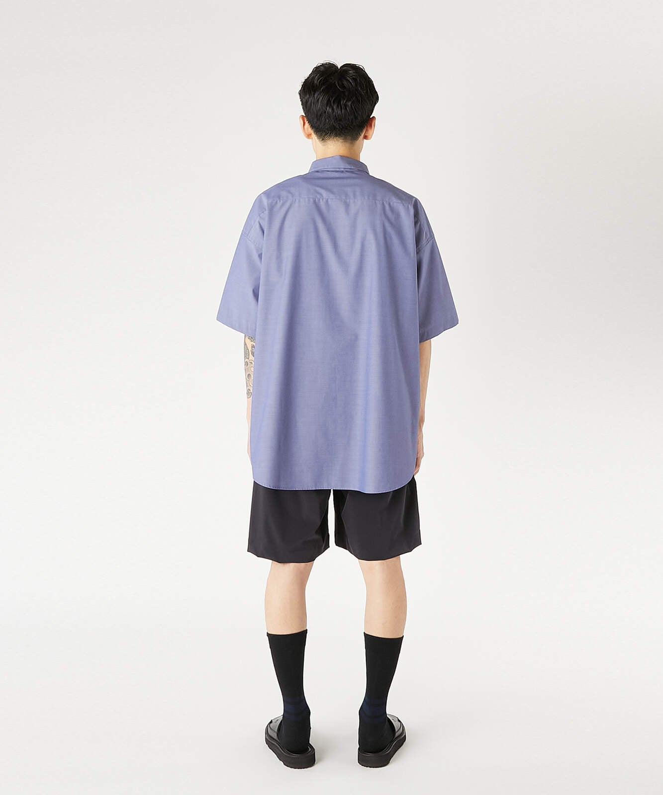 2261-SH54-102-S / HALF SLEEVE SHIRT NAVY