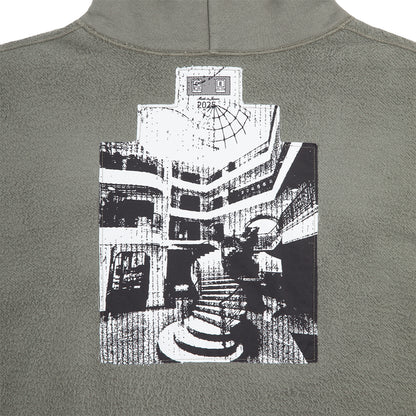 CES28CS13 SOLID LOOSE HOODY GREEN