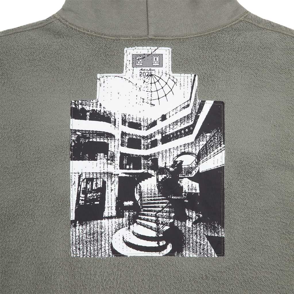 CES28CS13 SOLID LOOSE HOODY GREEN