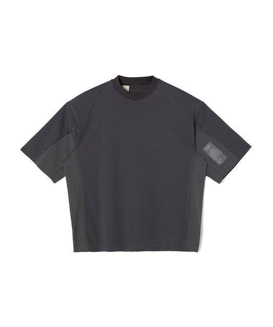 9251-CS53-015 SIDE-PANEL T-SHIRT CHARCOAL