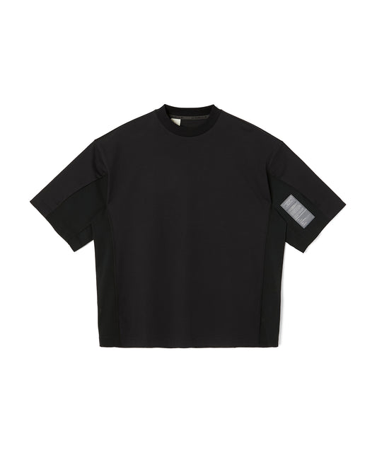 9251-CS53-015 SIDE-PANEL T-SHIRT BLACK