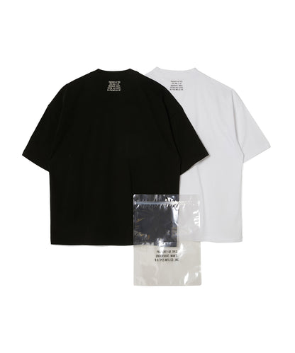 9251-CS56-016 2PACK T-SHIRT BK/WHITE