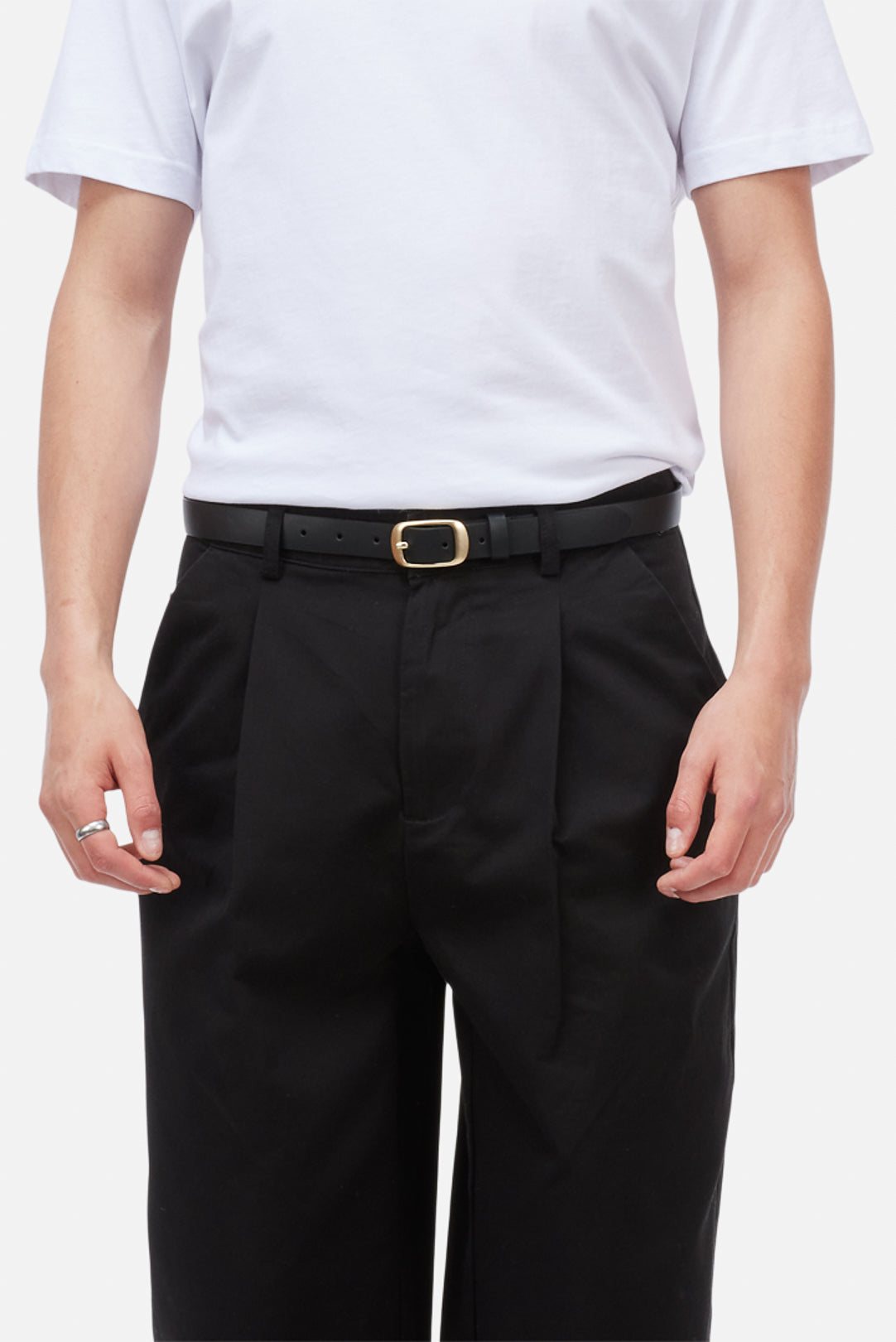 Dress Leather Belt Black S/M
