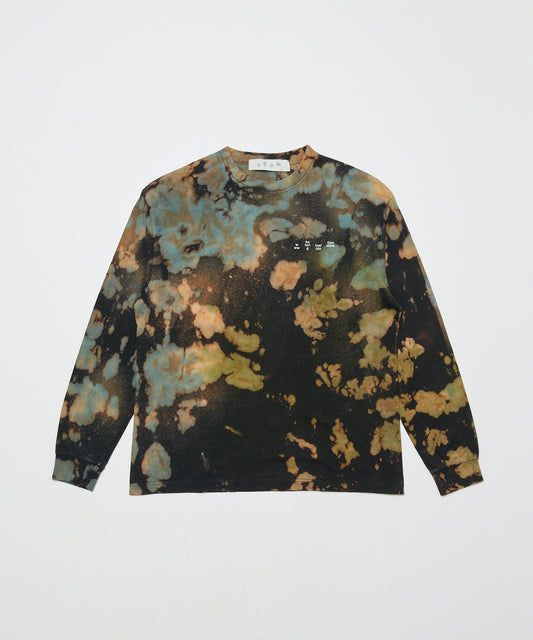 BAL-2163 LOGO TIE DYE LS TEE by YUKIDYE BLACK