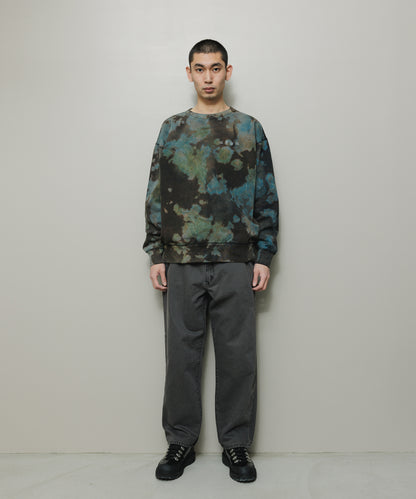 BAL-2164 LOGO TIE DYE CREW by YUKIDYE BLACK