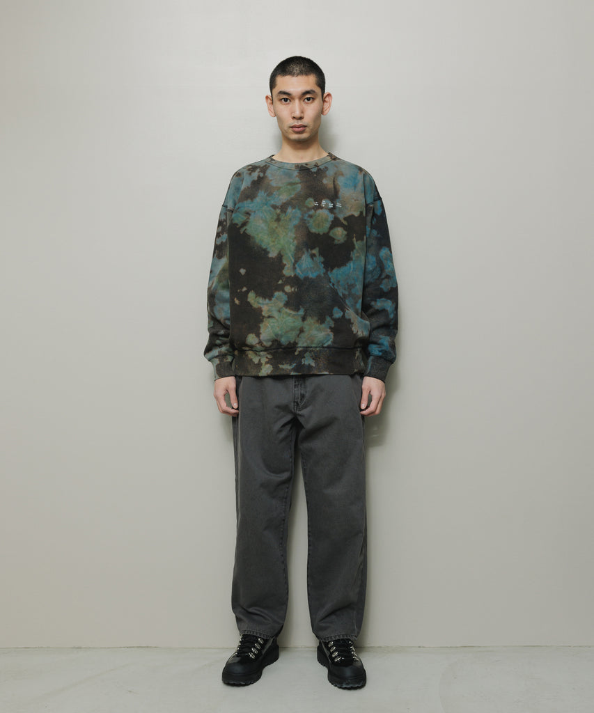 BAL-2164 LOGO TIE DYE CREW by YUKIDYE BLACK