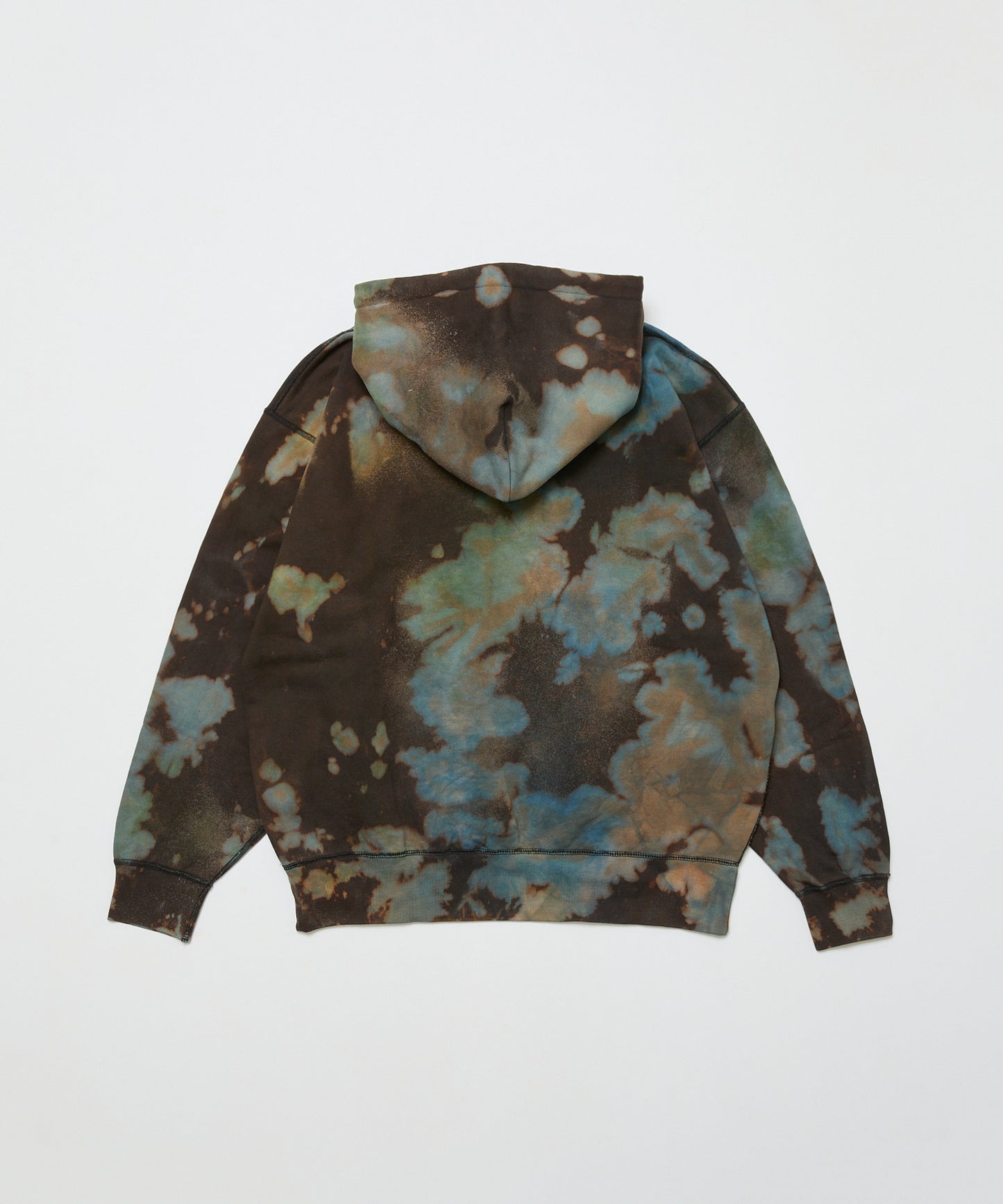 BAL-2165 LOGO TIE DYE  HOODIE by YUKIDYE BLACK