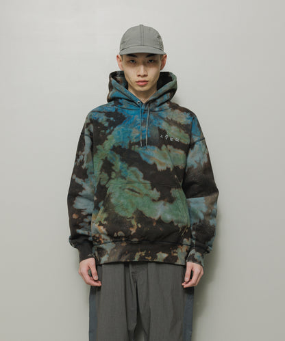 BAL-2165 LOGO TIE DYE  HOODIE by YUKIDYE BLACK