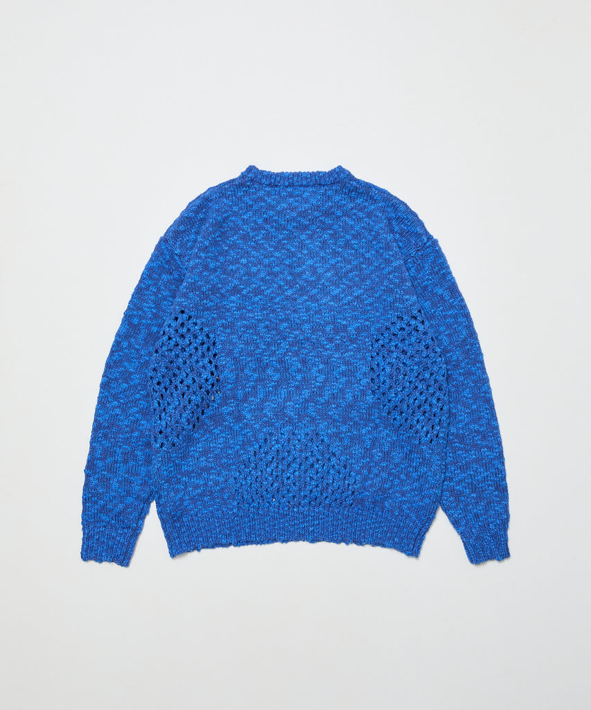 BAL-2167 VENTILATION CREWNECK SWEATER ROYAL