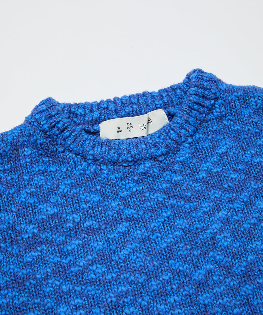 BAL-2167 VENTILATION CREWNECK SWEATER ROYAL