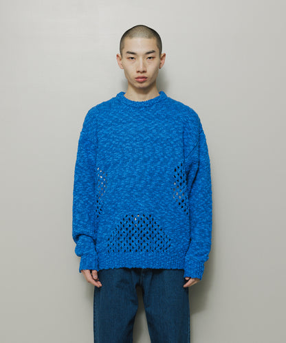 BAL-2167 VENTILATION CREWNECK SWEATER ROYAL