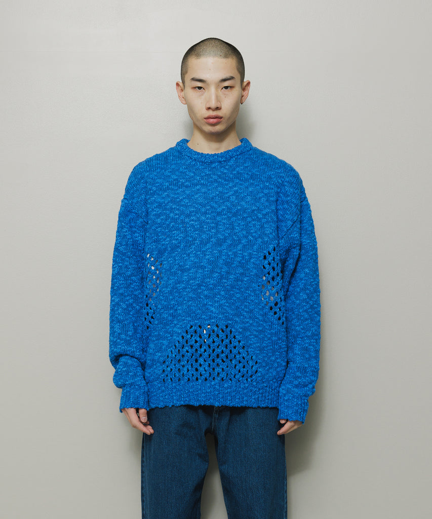 BAL-2167 VENTILATION CREWNECK SWEATER ROYAL