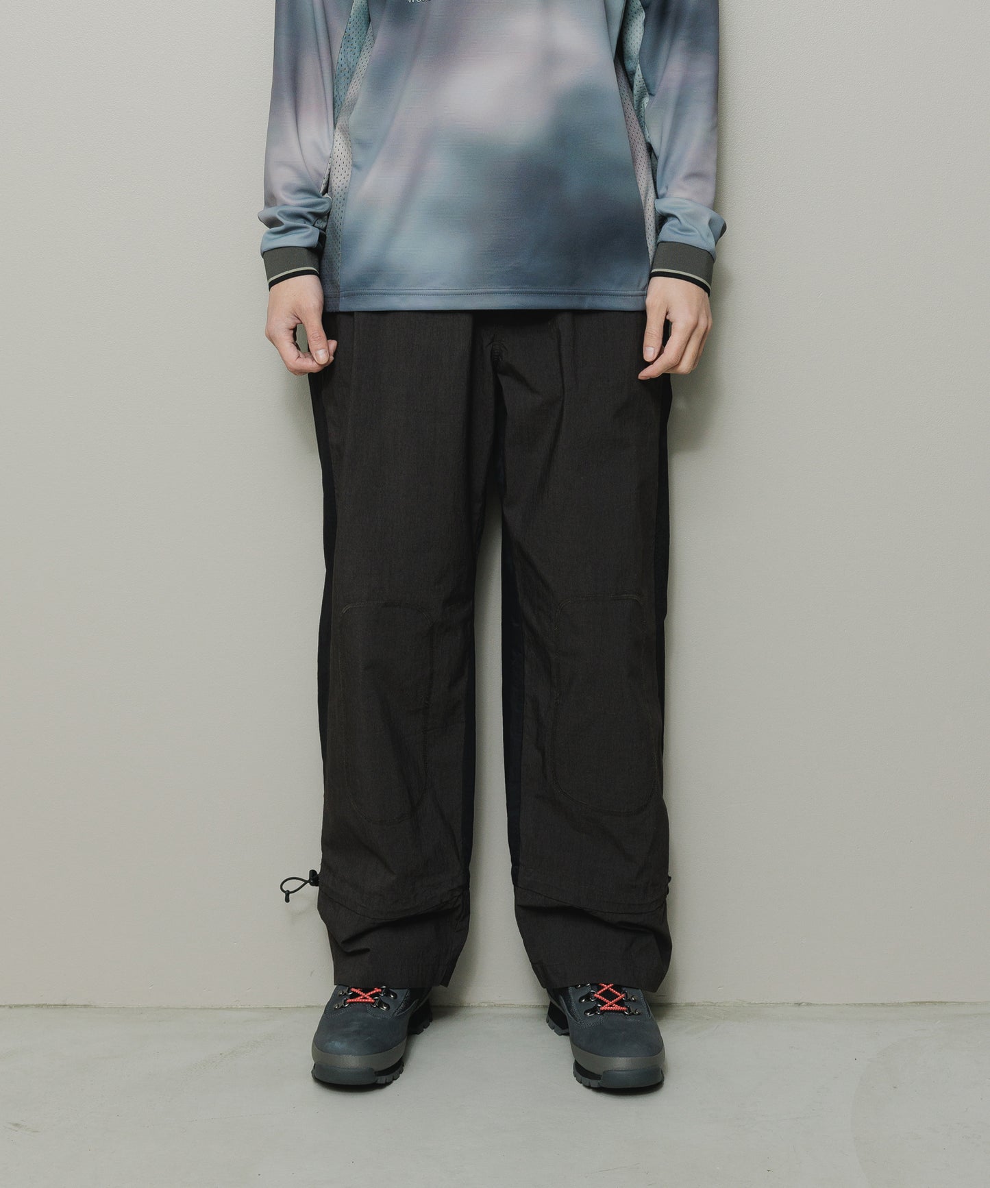 BAL-2176 PIGMENT NYLON TRACK PANT CARBON BLACK