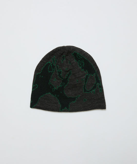 BAL-A-670 JACQUARD SOFT BEANIE HAT DARK BLACK