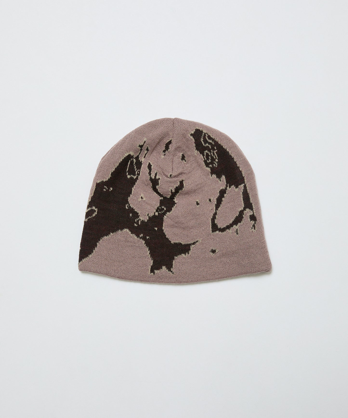 BAL-A-670 JACQUARD SOFT BEANIE HAT DARK ROSE