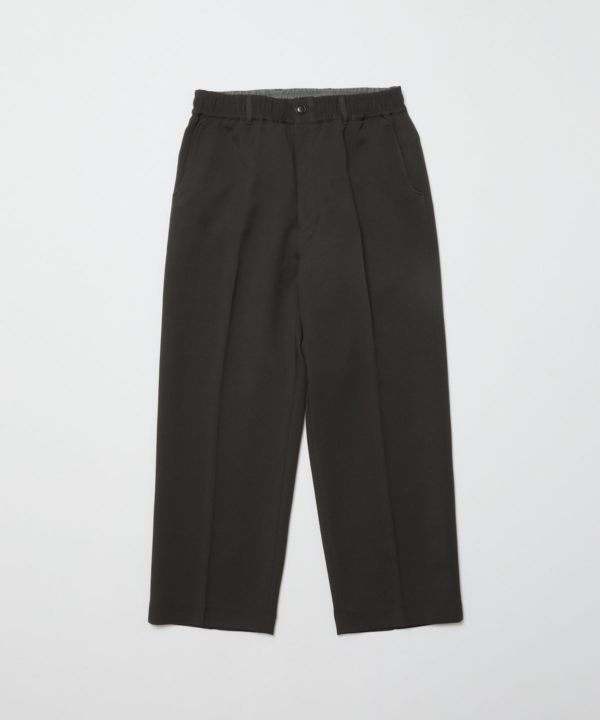 BAL-FR-004 BAL / FARAH WOOL WIDE TAPERED EASY PANT DARK CHARCOAL