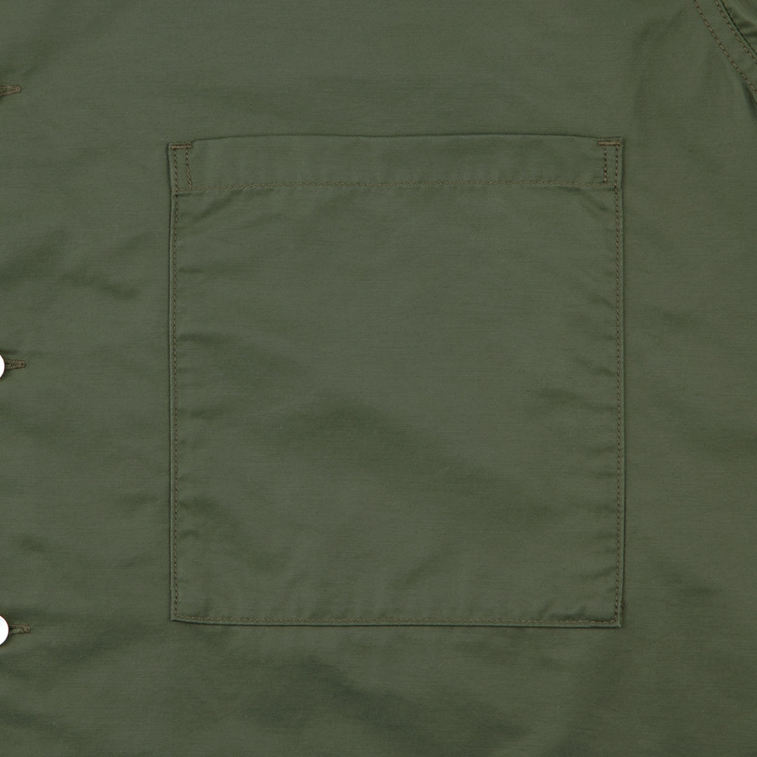 CES26SH01 CN TWILL OPEN SHIRT GREEN
