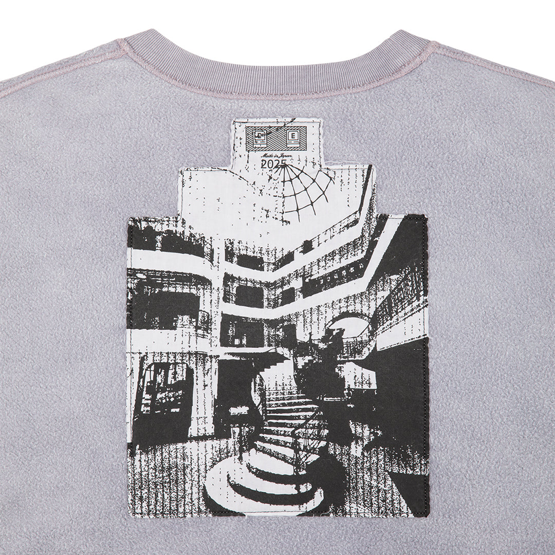 CES27CS10 OVERDYE T cav emp CREW NECK GREY