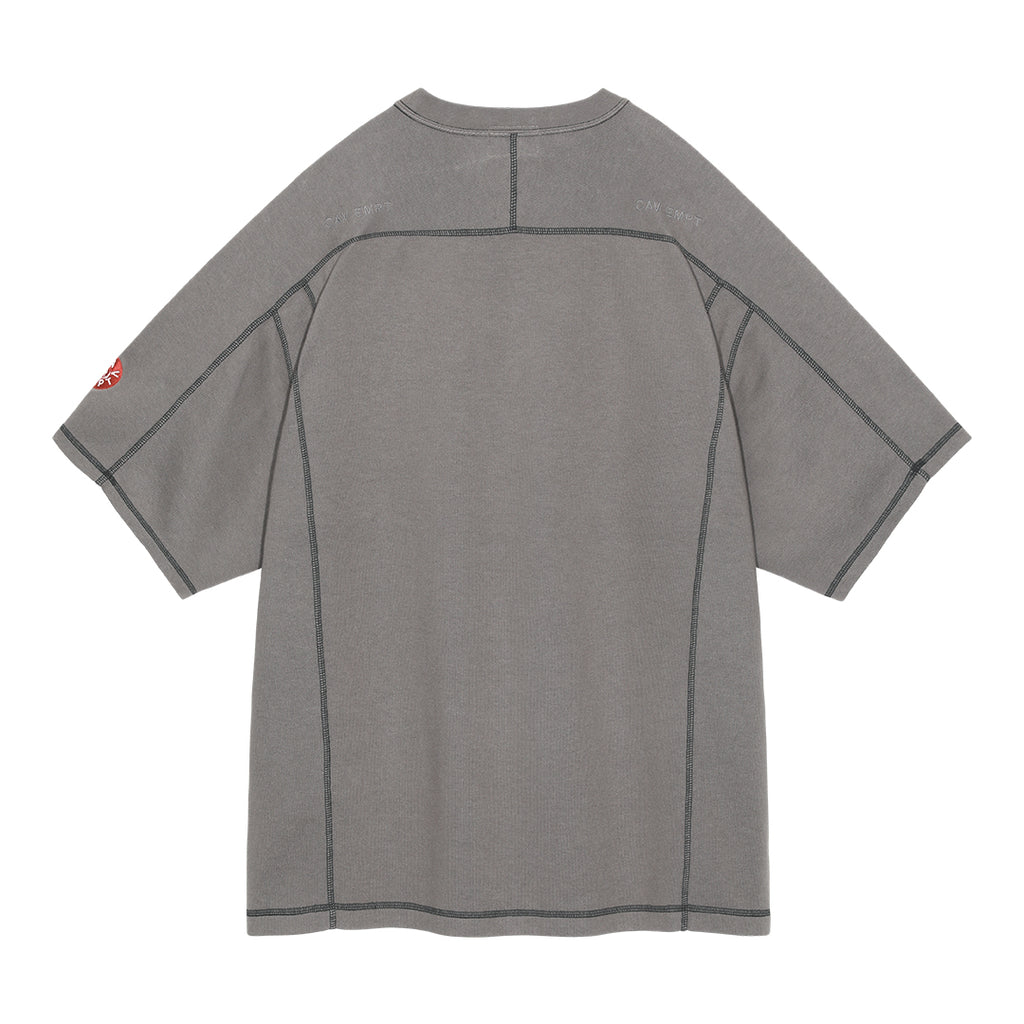 CES27CS16 CREW NECK DBL KNIT SHORT SLEEVE CHARCOAL